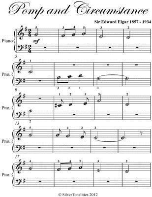 Pomp and Circumstance Beginner Piano Sheet Music