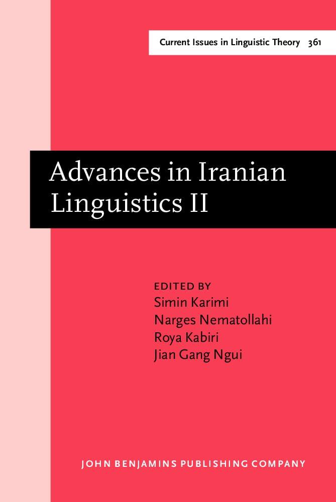 Advances in Iranian Linguistics (II)
