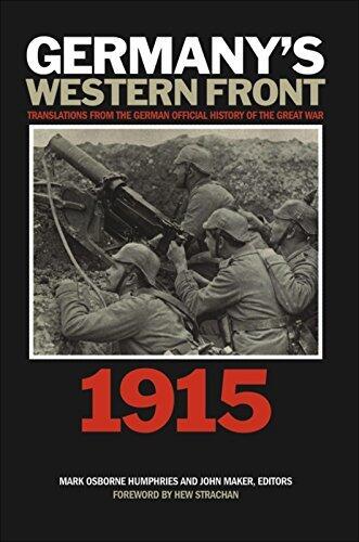 Germany’s Western Front: 1915: Translations from the German Official History of the Great War