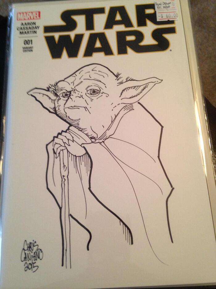 Star Wars #1 Marvel 2015 Hand Drawn Sketch Variants!!!