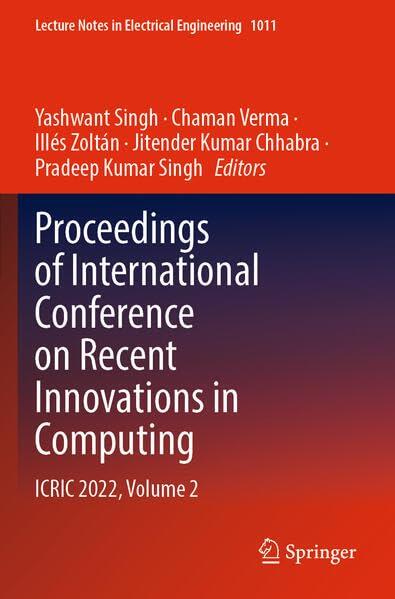 Proceedings of International Conference on Recent Innovations in Computing: ICRIC 2022, Volume 2