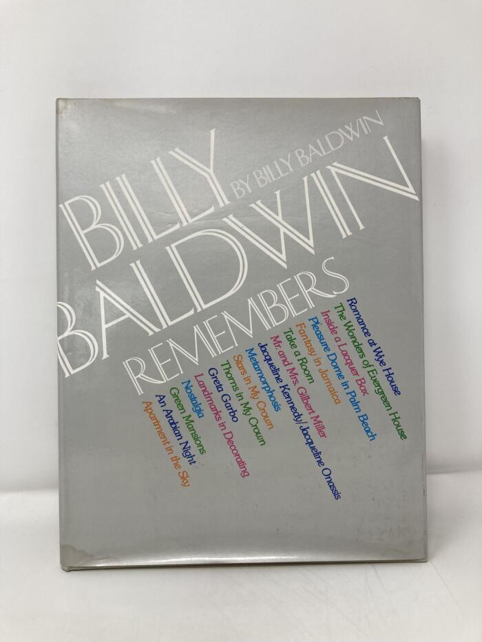 Billy Baldwin Remembers, Signed by Billy Baldwin