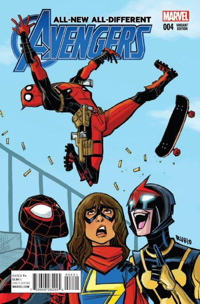 All-New All-Different Avengers #4 Bobby Rubio Deadpool Variant Cover
