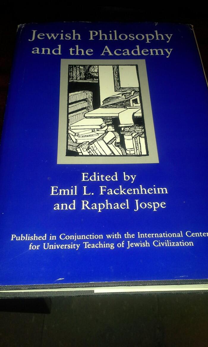 Jewish Philosophy and the Academy