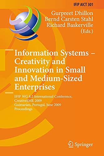 Information Systems Creativity and Innovation in Small and Mediumsized Enterprises