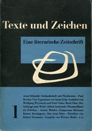 Texte und Zeichen. Eine literarische Zeitschrift. #1