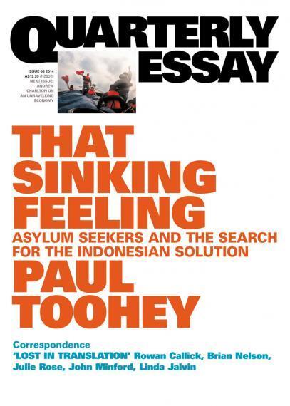 That Sinking Feeling: Asylum Seekers and the Search for the Indonesian Solution