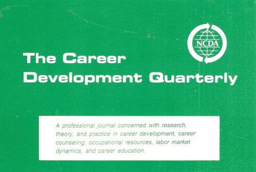 The Career Development Quarterly: March 1993, Volume 41, Number 3