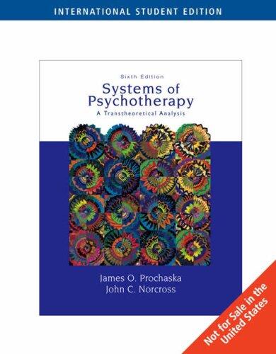 Systems of Psychotherapy (A Transtheoretical Analysis)