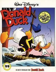 Donald Duck als schipbreukeling