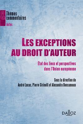 Les exceptions au droit d'auteur - Etats des lieux et perspectives dans l'Union européenne