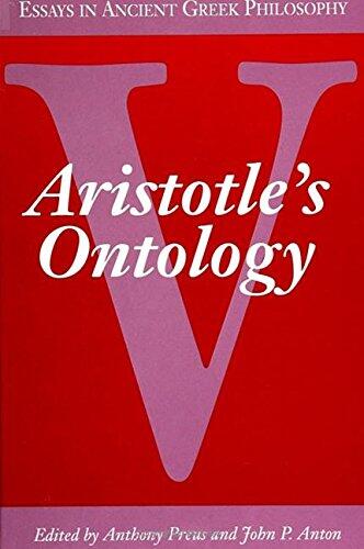 Essays in Ancient Greek Philosophy (Volume V): Aristotle's Ontology