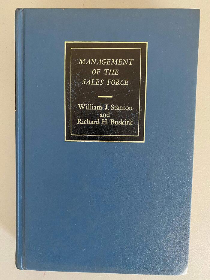 Management of the Sales Force, 4th Edition,