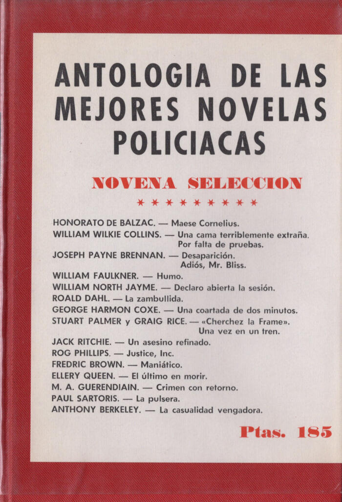 Antología de las Mejores Novelas Policiacas - Novena Selección
