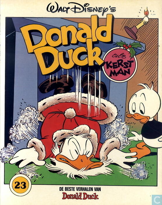 Donald Duck als kerstman