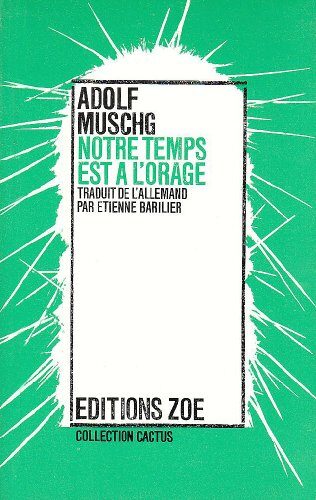 NOTRE TEMPS EST A L'ORAGE