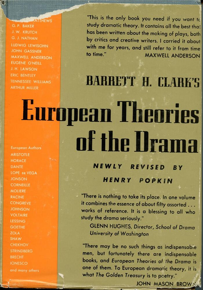 European Theories of the Drama