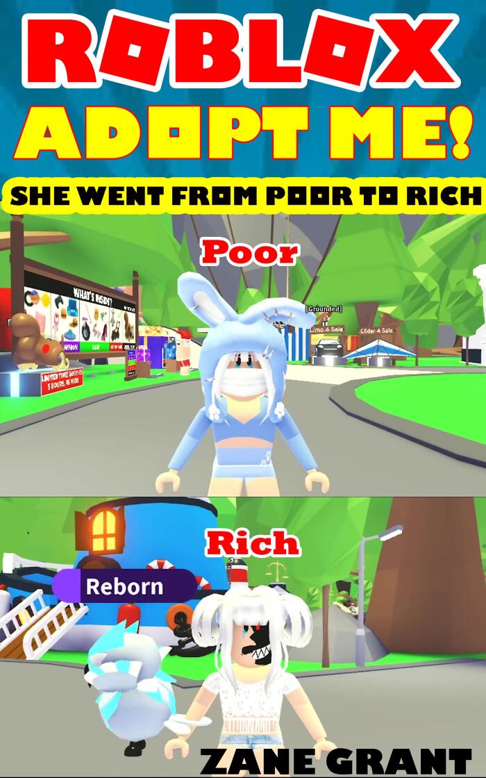 (Unofficial) Adopt Me Roblox stories comic: She went from Poor to Rich