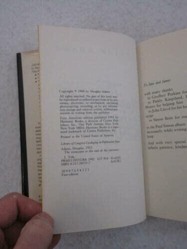 Rare Douglas Adams THE RESTAURANT AT THE END OF THE UNIVERSE 1980 Harmony 1st/1st [Hardcover] Douglas Adams