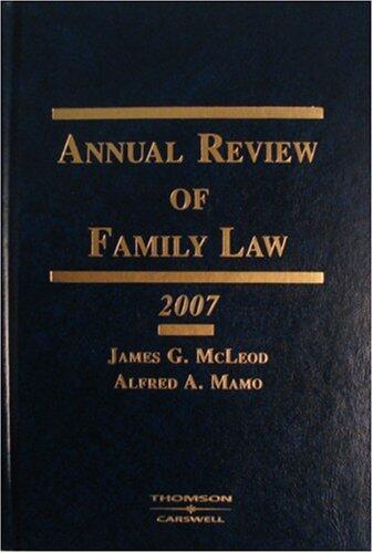 Annual Review of Family Law 2007