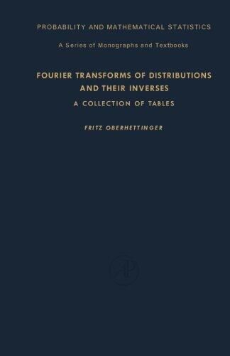 Fourier Transforms of Distributions and Their Inverses: A Collection of Tables