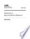 Directions in Security Metrics Research