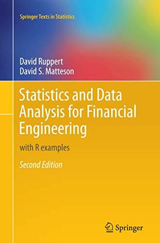 Statistics and Data Analysis for Financial Engineering: With R Examples
