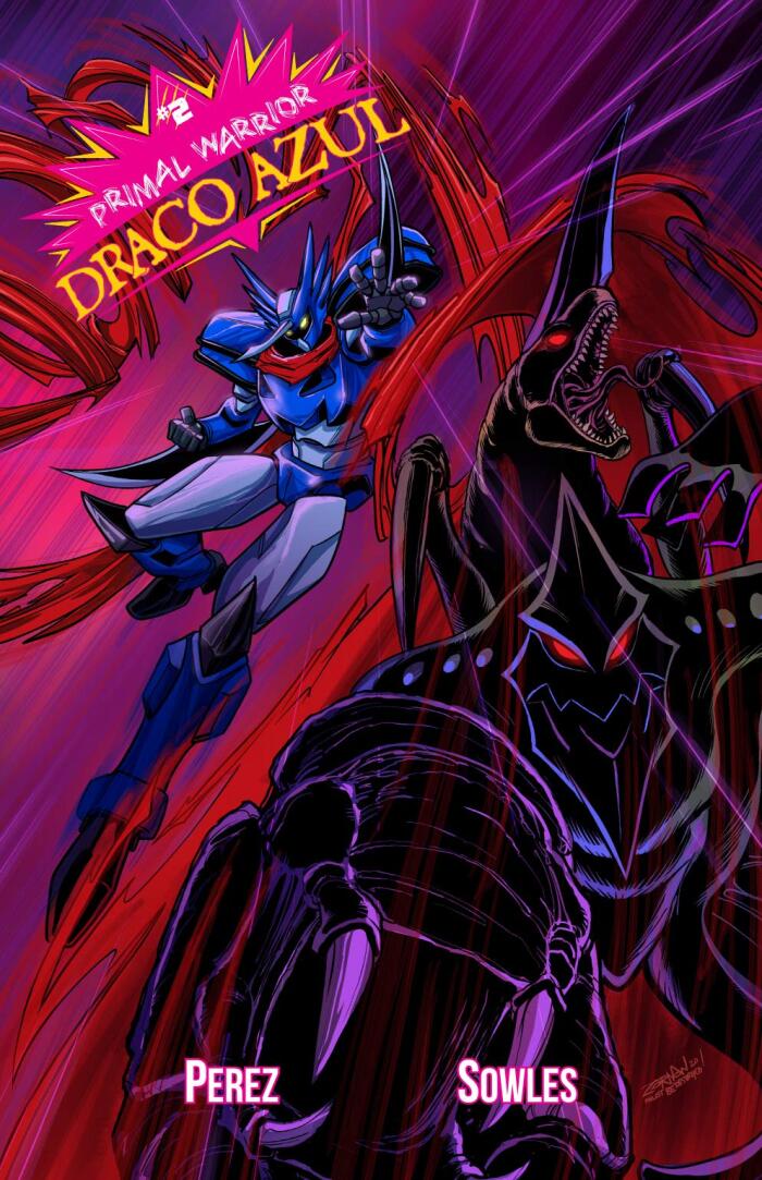 Primal Warrior Draco Azul #2