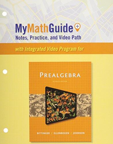MyMathGuide: Notes, Practice, and Video Path for Prealgebra
