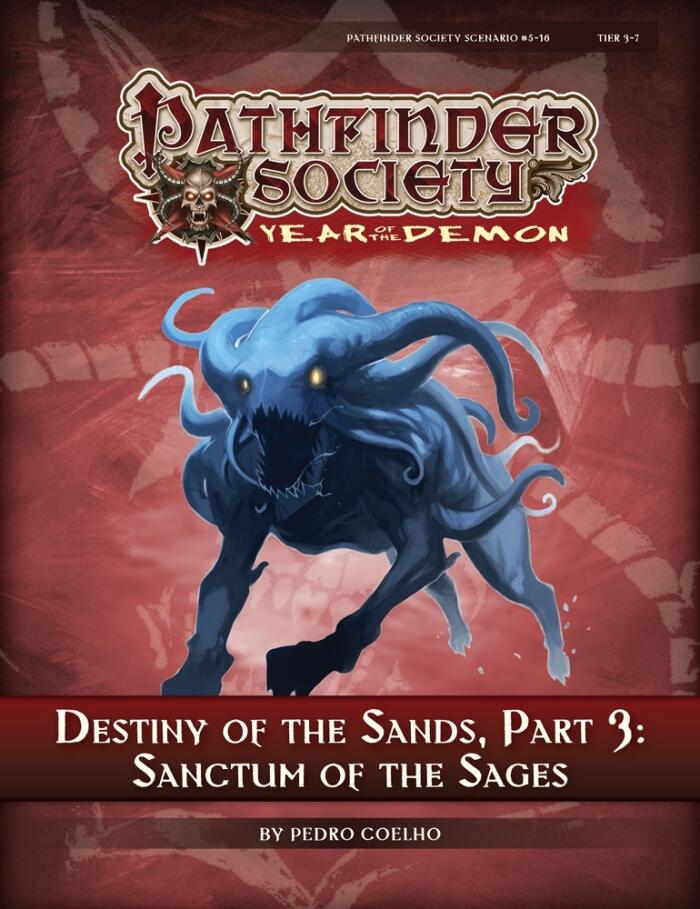 Pathfinder Society Scenario #5-16: Sanctum of the Sages