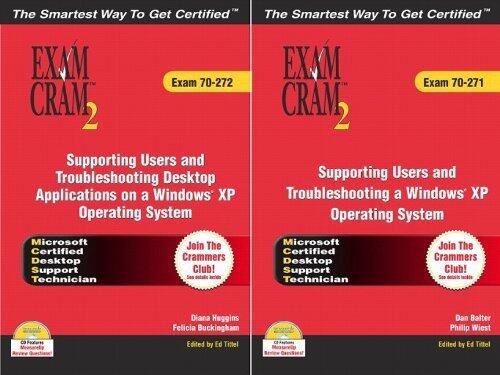 MCDST 70-271 &70-272 Exam Cram 2 Bundle 1st edition by Balter, Dan, Wiest, Philip, Tittel, Ed (2004) Paperback