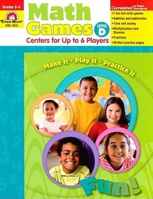 Math Games: Centers for Up to 6 Players, Level D
