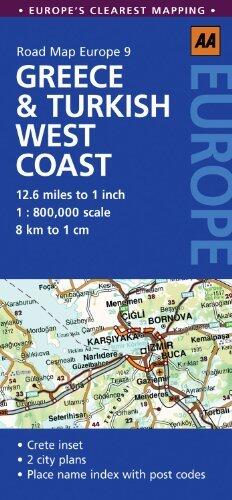 Road Map Greece & Turkish West Coast