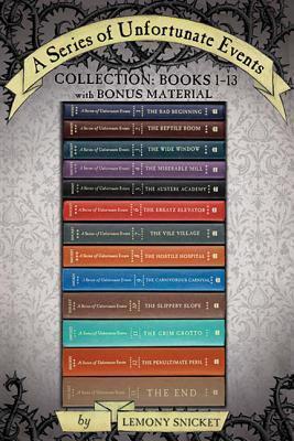 A Series of Unfortunate Events Collection: Books 1-13 with Bonus Material: The Bad Beginning, The Reptile Room, The Wide Window, The Miserable Mill, The Austere Academy, The Ersatz Elevator, The Vile Village, The Hostile Hospital, The Carnivorous Carni...