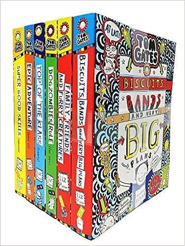 Tom Gates 6 Books Collection Set (Super Good Skills, Epic Adventure, Top of the Class, Dogzombies Rule, Family Friends, Biscuits Band and Very Big Plans)