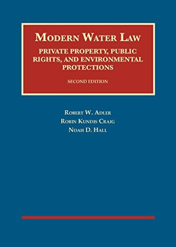 Modern Water Law: Private Property, Public Rights, and Environmental Protections