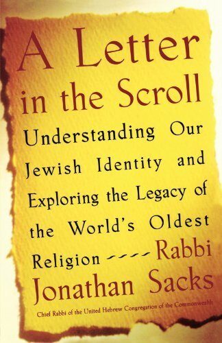 A Letter in the Scroll: Understanding Our Jewish Identity and Exploring the Legacy of the World's Oldest Religion by Sacks, Rabbi Jonathan [Paperback(2004/4/16)]