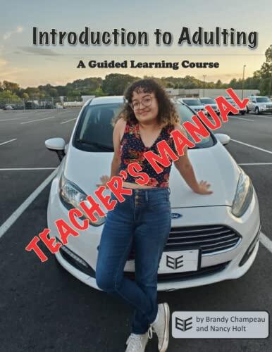 Introduction to Adulting Teacher's Manual