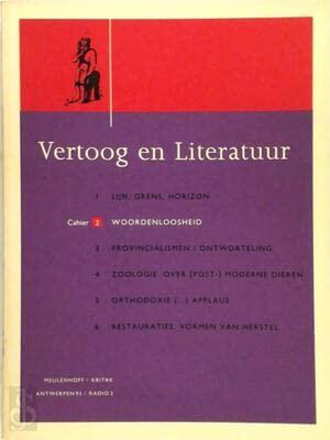 Woordenloosheid (Vertoog en literatuur)