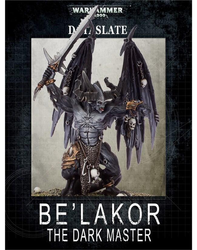 Dataslate: Be'lakor, The Dark Master