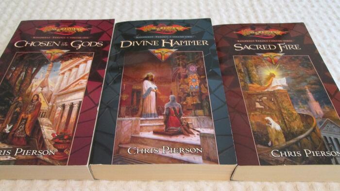 Kingpriest Trilogy (Complete in Three Volumes): Book 1 Chosen of the Gods; Divine Hammer & Book 3, Sacred Fire
