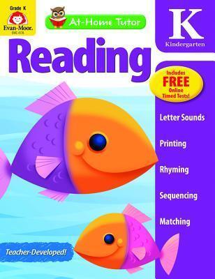 Evan-Moor Reading and Phonics Skills, Kindergarten Workbook: At-Home Tutor, Word Families, Sight Words, Sequencing, Tracing, Alphabet, Handwriting