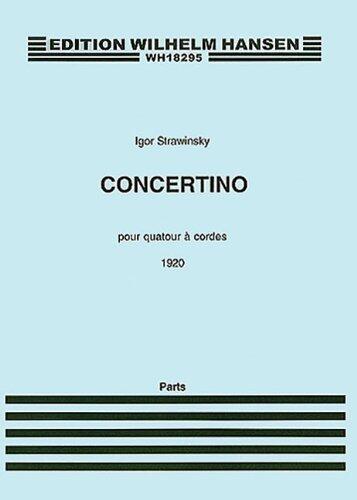 Concertino (1920): for String Quartet