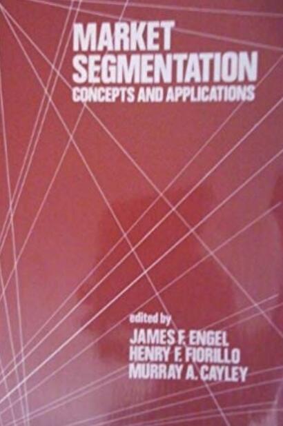 Market segmentation; concepts and applications