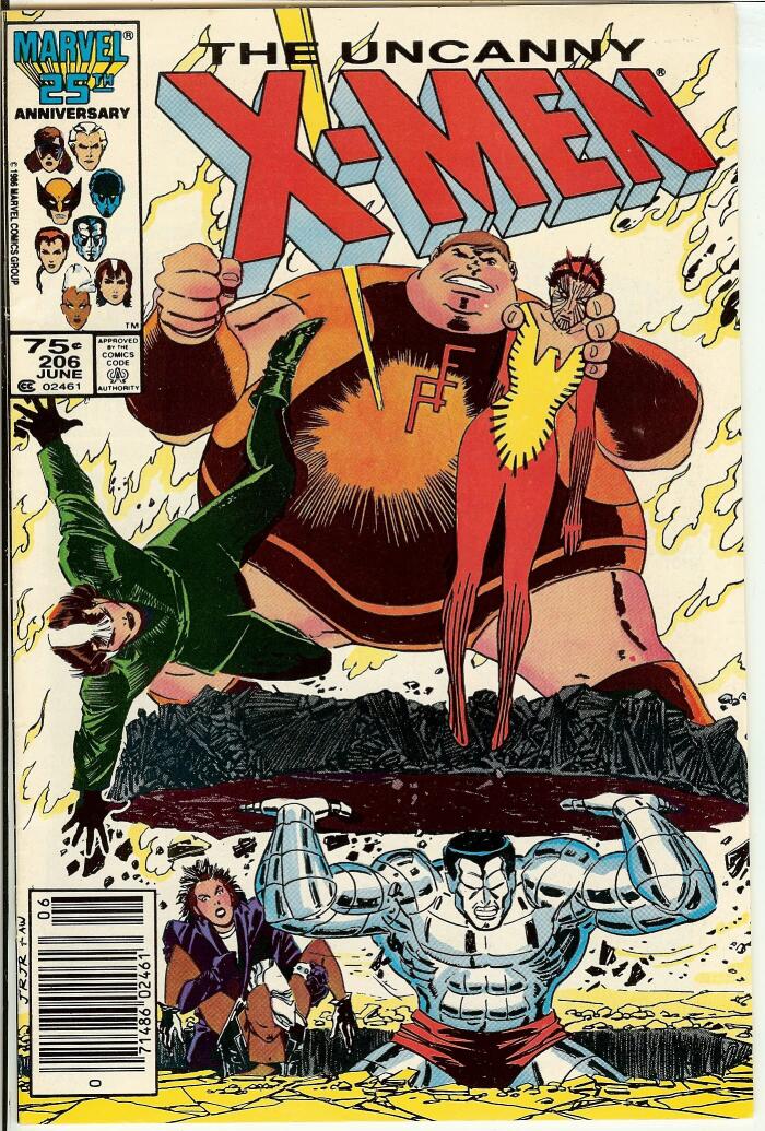 Uncanny X-Men #206 Newsstand NM-