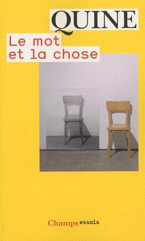 Le mot et la chose