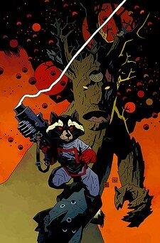 Annihilators #1 Rocket Raccoon and Groot Variant Cover by Mike Mignola