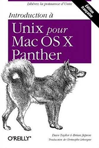 Introduction À Unix Pour Mac Os X Panther