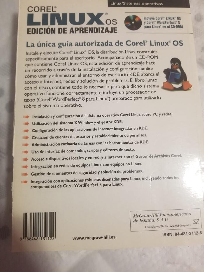 Corel Linux OS - Edicion de Aprendizaje Con CD ROM