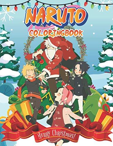 Naruto Christmas Coloring Book: The Fantastic Christmas Coloring Book Present for Children & Kids, or Wonderful Christmas Gift for Toddlers – More than 50 Perfect Image to Color